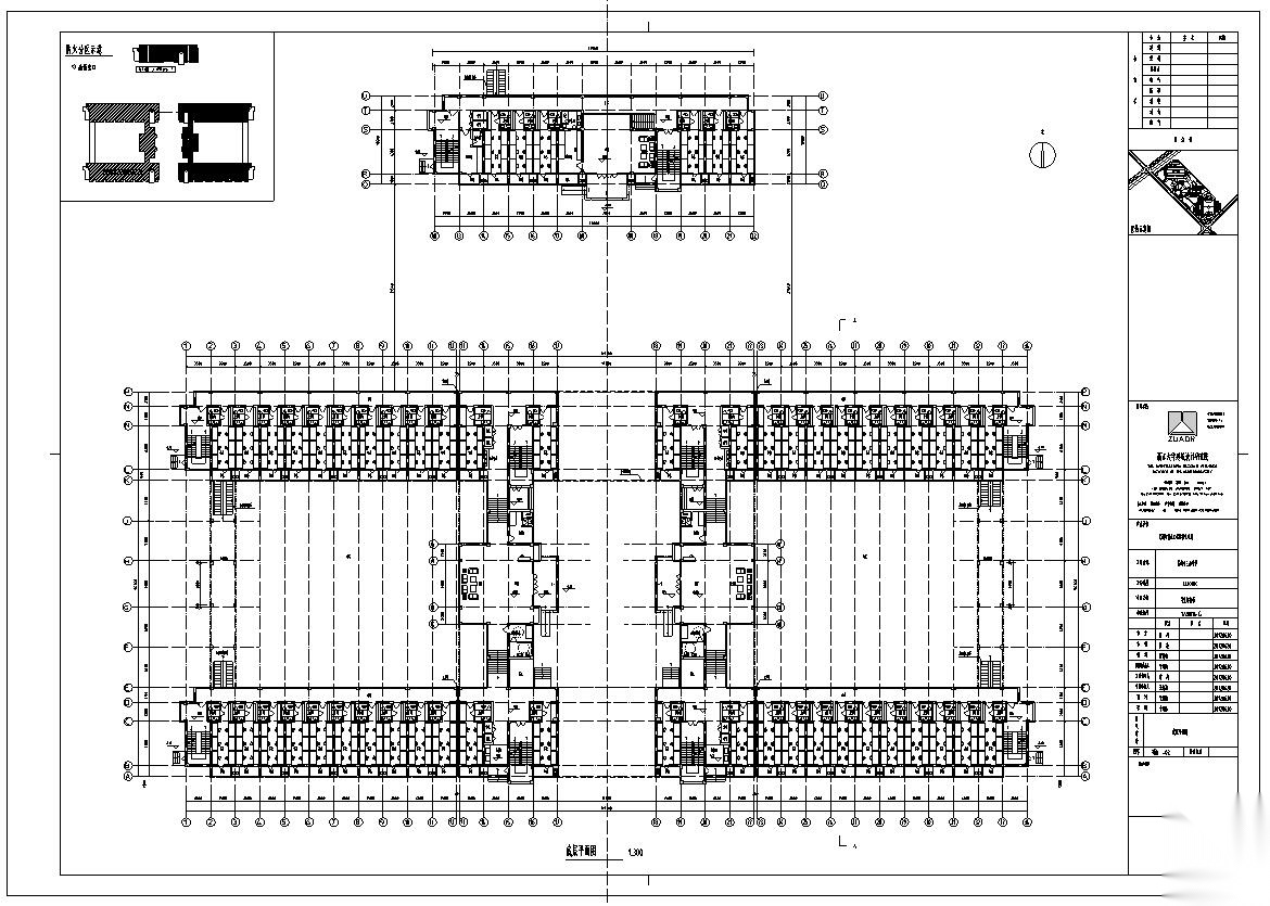 [安徽]某中学规划建筑设计文本（CAD+100页）施工图下载【ID:166208100】