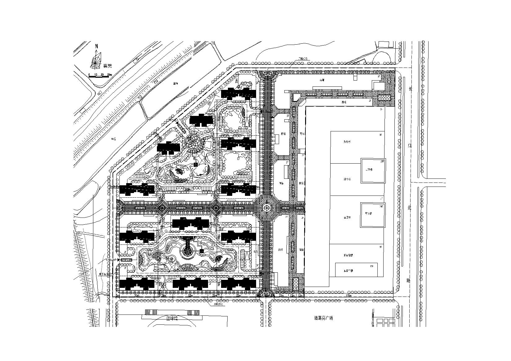 [湖北]襄樊万达广场现代高层商住综合体设计文本(JPG+CA...施工图下载【ID:165758145】