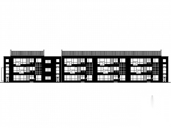 [江苏]3层现代风格幼儿园建筑施工图（立面设计优秀）cad施工图下载【ID:165739108】