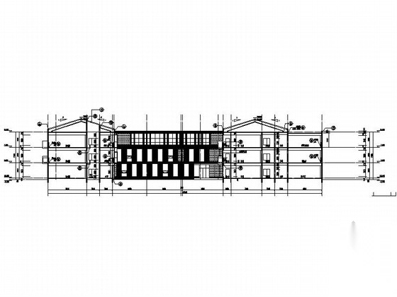 [江苏]3层现代风格幼儿园建筑施工图（立面设计优秀）cad施工图下载【ID:165739108】