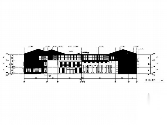 [江苏]3层现代风格幼儿园建筑施工图（立面设计优秀）cad施工图下载【ID:165739108】