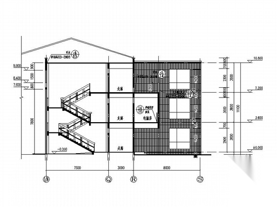 [江苏]3层现代风格幼儿园建筑施工图（立面设计优秀）cad施工图下载【ID:165739108】