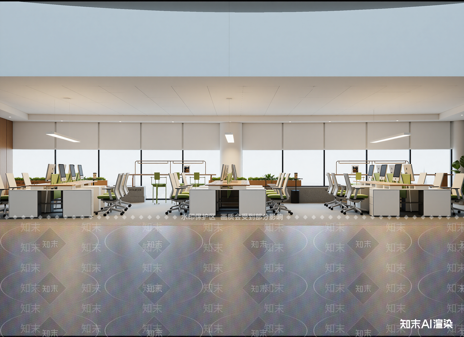 现代办公区3D模型下载【ID:1214703055】