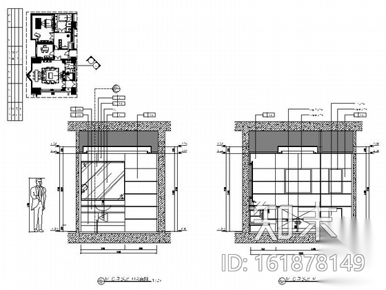 [四川]世纪广场现代五星级大酒店客房室内装修施工图（...施工图下载【ID:161878149】