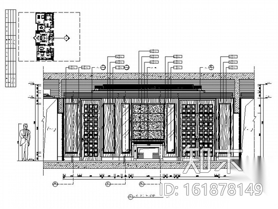 [四川]世纪广场现代五星级大酒店客房室内装修施工图（...施工图下载【ID:161878149】