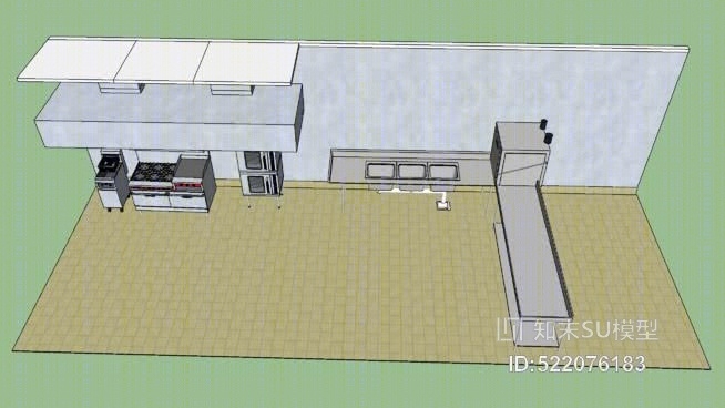 商业厨房SU模型下载【ID:522076183】
