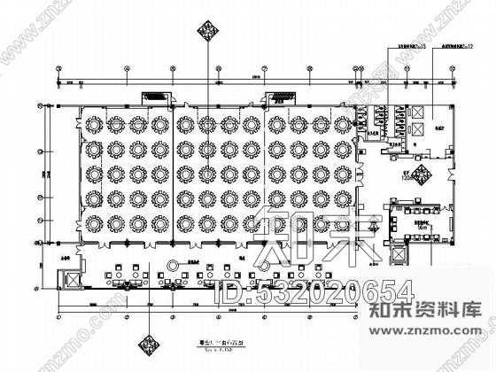 施工图四川某现代中式风格豪华宴会厅装修施工图含效果cad施工图下载【ID:532020654】