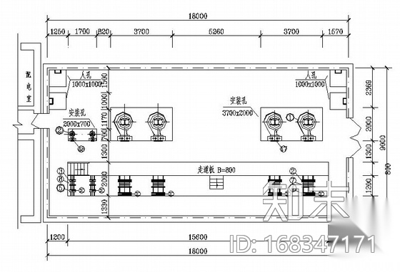 污泥回流泵房工艺图cad施工图下载【ID:168347171】