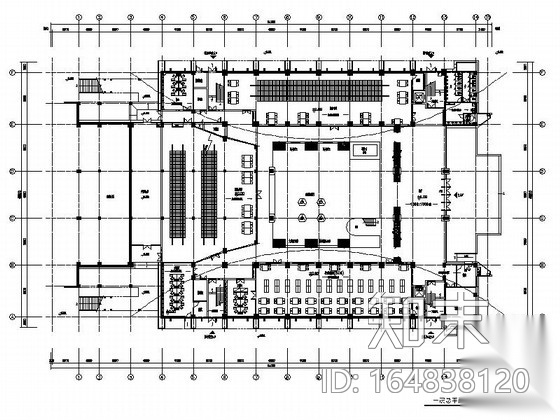 [江苏]独创哲学社会科学研究机构学院新校区图书馆装修施...cad施工图下载【ID:164838120】
