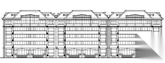 某五层住宅楼建筑施工图cad施工图下载【ID:149574118】