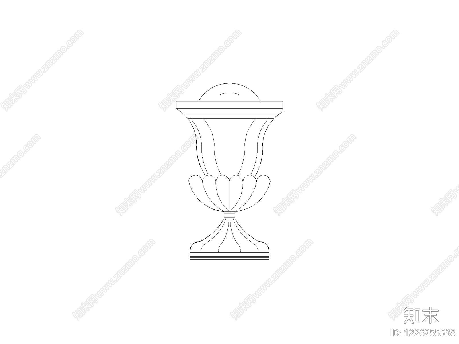 陈设类立面挂画cad施工图下载【ID:1226255538】