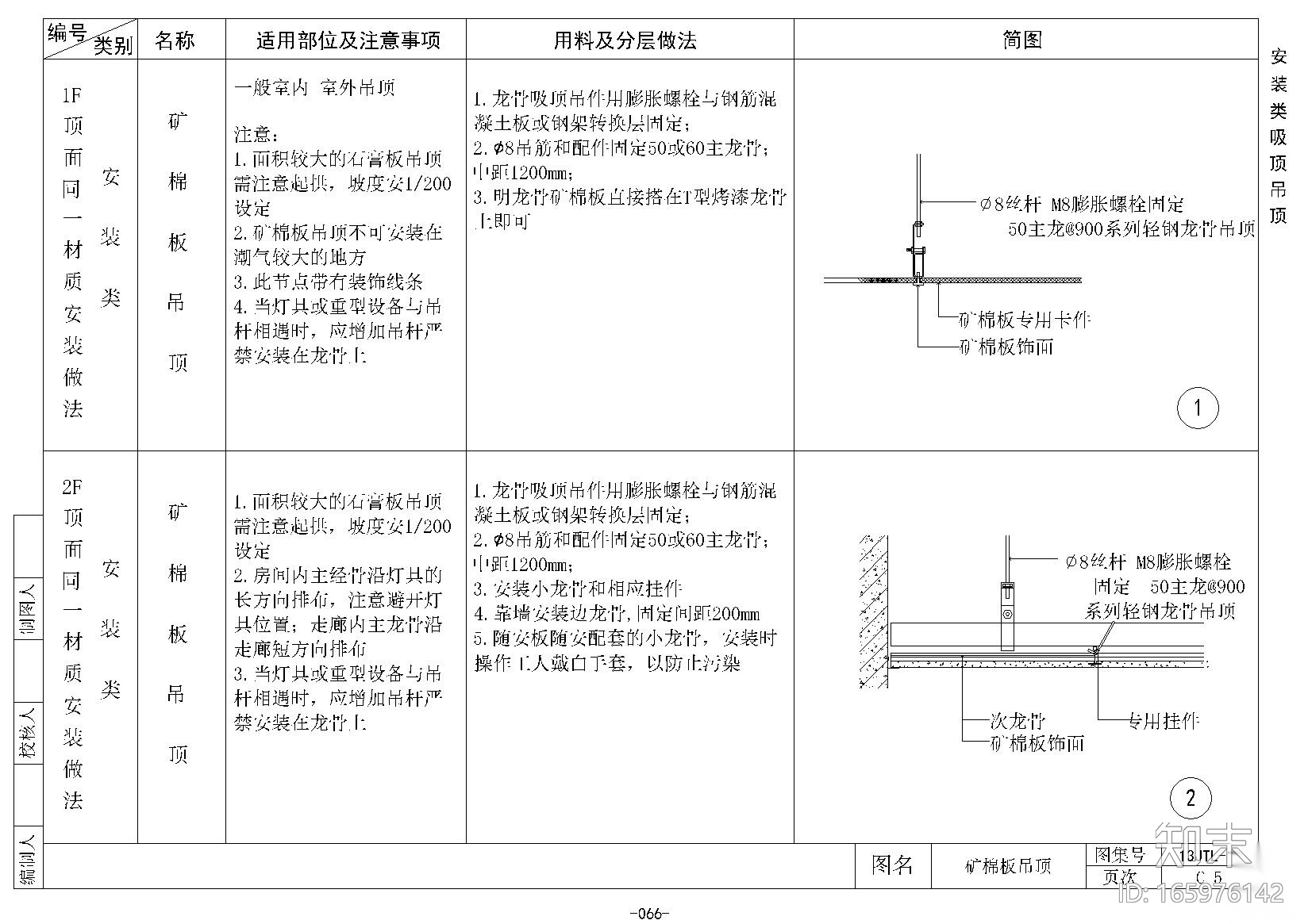 金螳螂顶面施工节点C1~19cad施工图下载【ID:165976142】