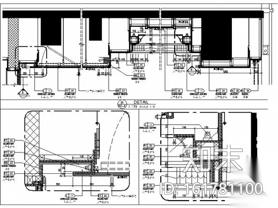 [云南]南亚第一城现代化豪华酒店客房室内装修CAD施工图...施工图下载【ID:161781100】