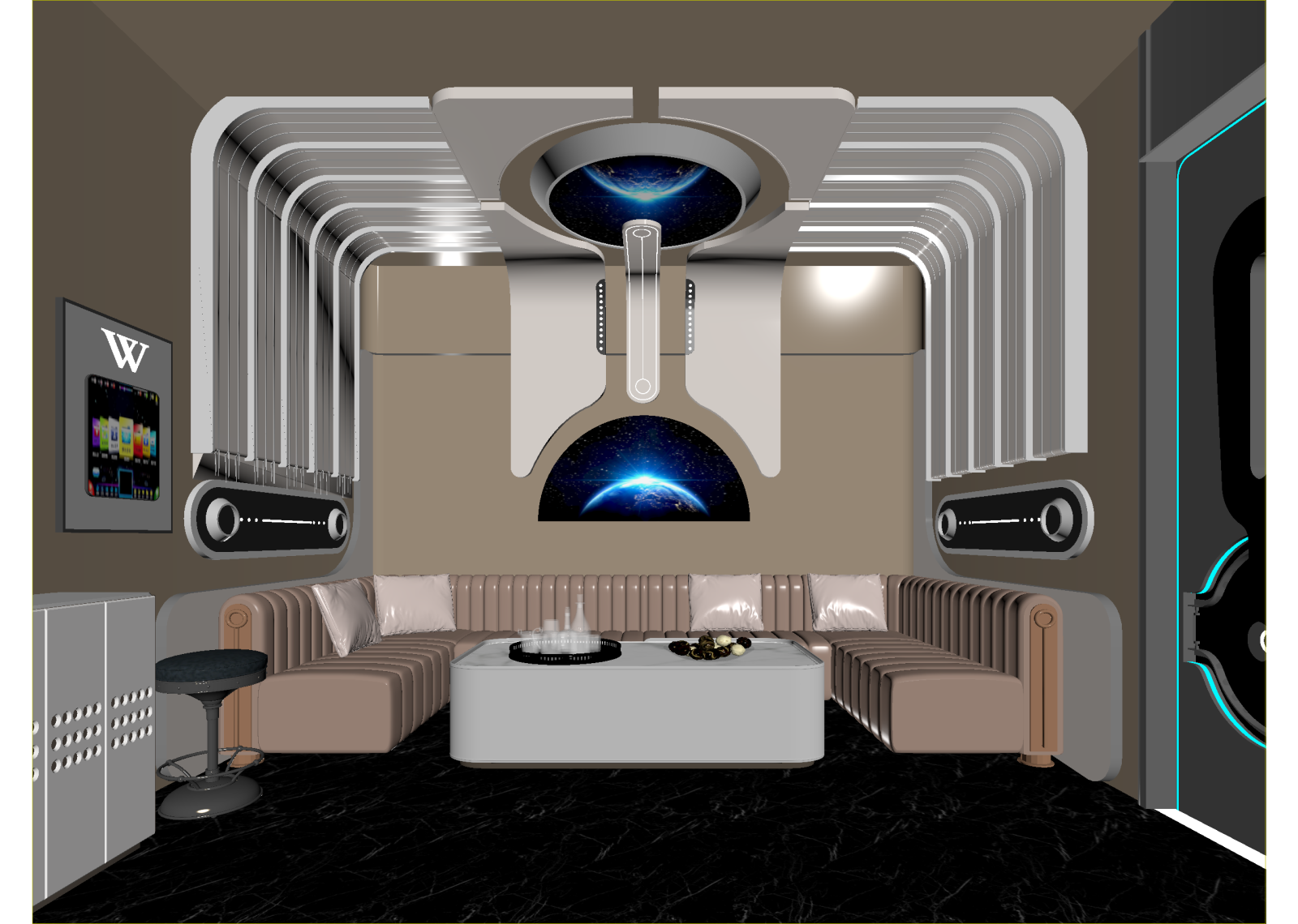 现代包厢3D模型下载【ID:1215140611】