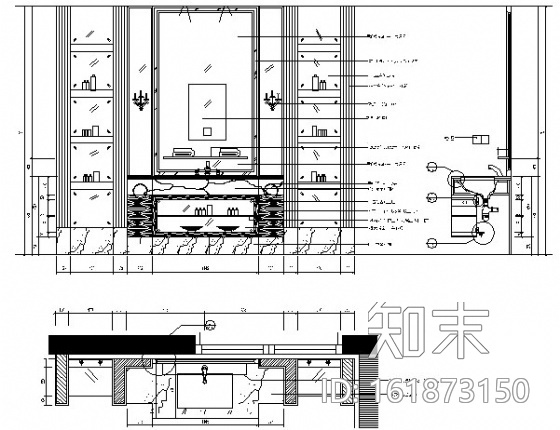 知名楼盘三层豪华别墅施工图（含实景）cad施工图下载【ID:161873150】