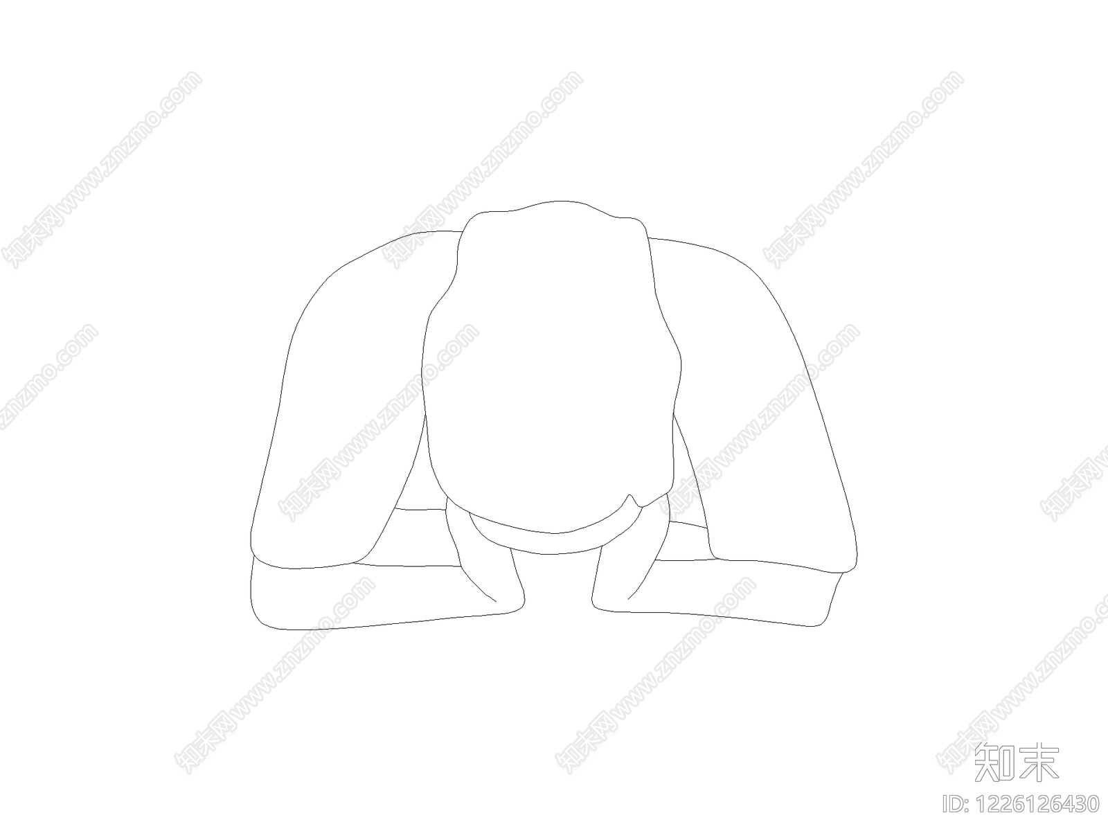沙发cad施工图下载【ID:1226126430】