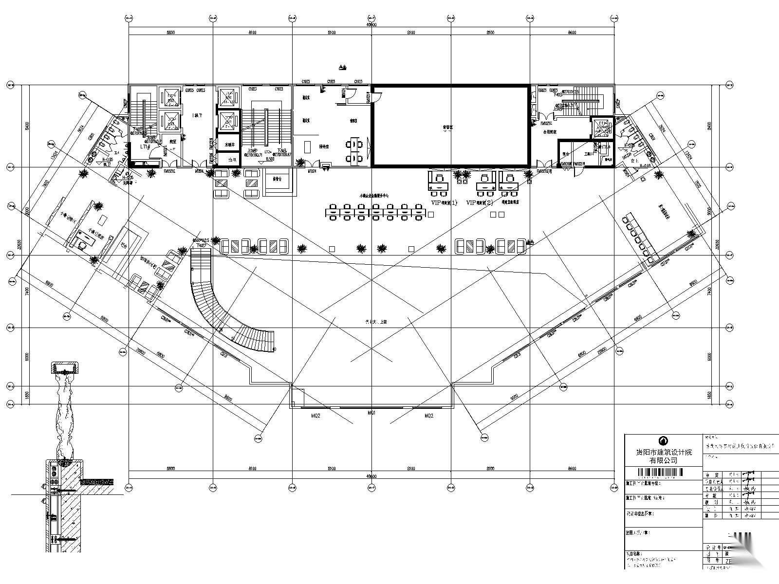 [贵阳]商业银行总行办公楼装修工程图纸cad施工图下载【ID:160408476】