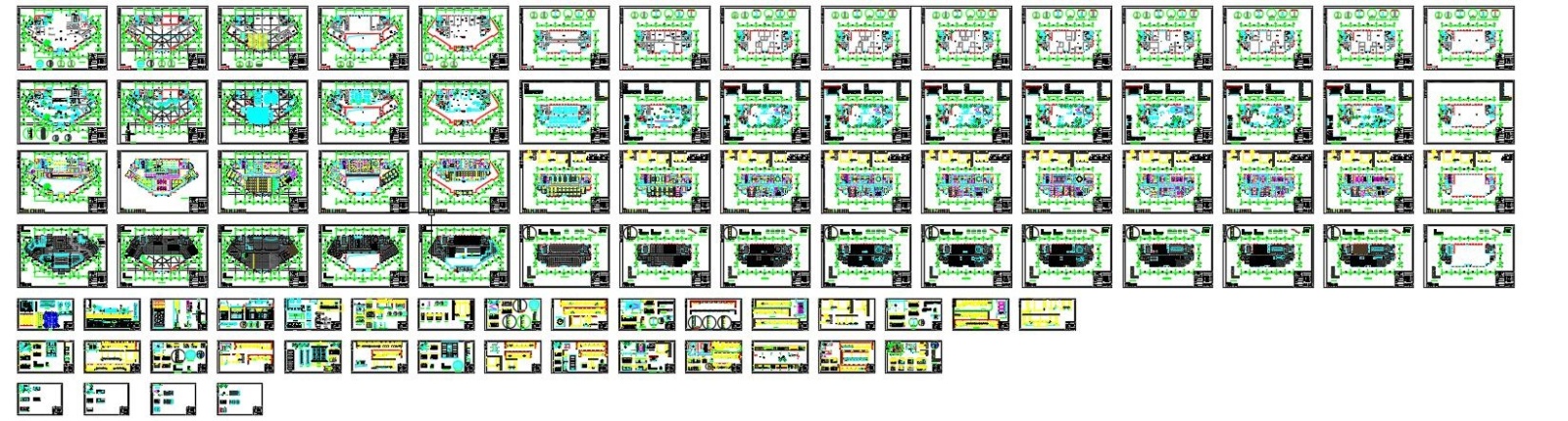 [贵阳]商业银行总行办公楼装修工程图纸cad施工图下载【ID:160408476】