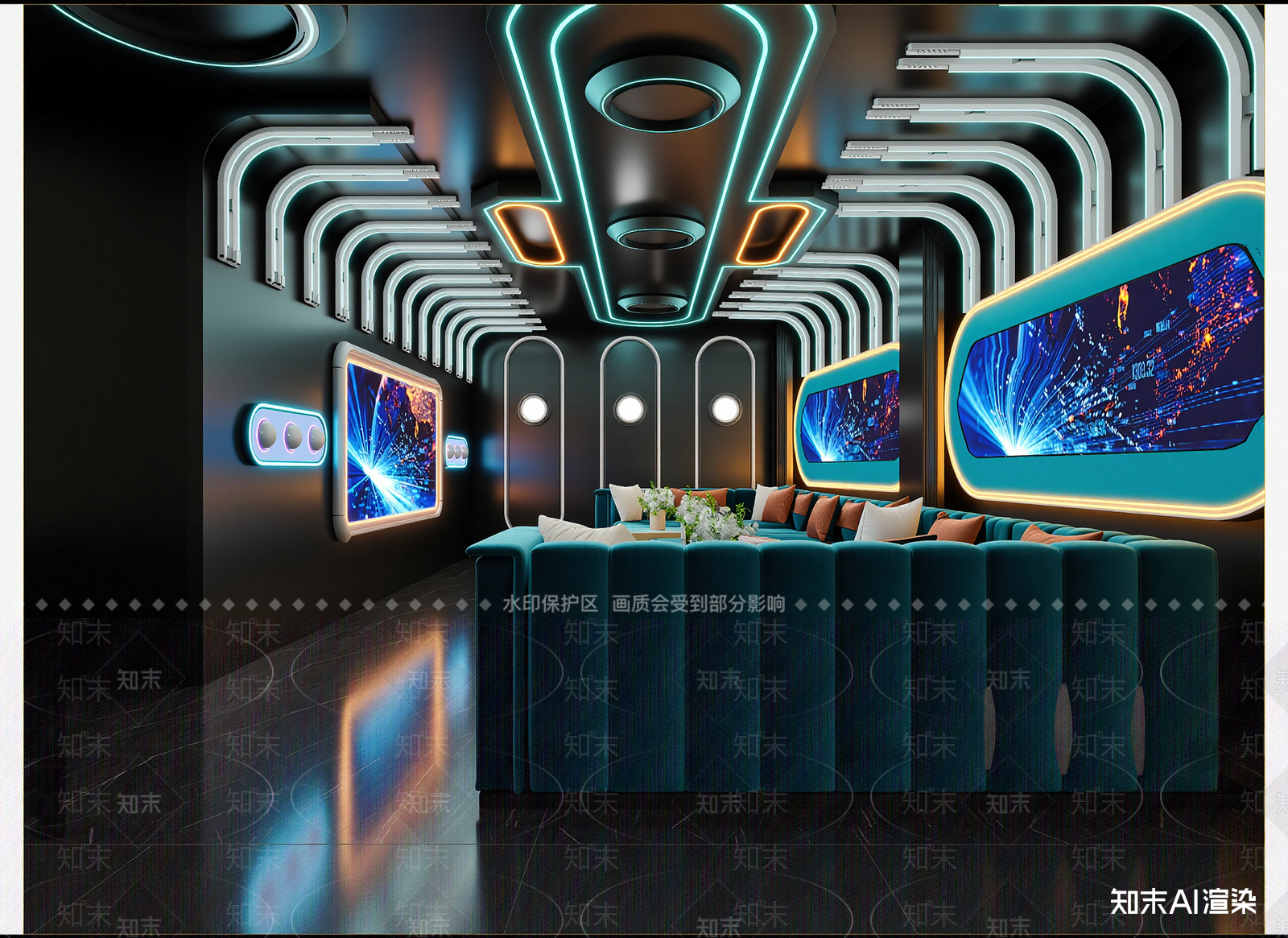 现代电竞房3D模型下载【ID:1214632491】