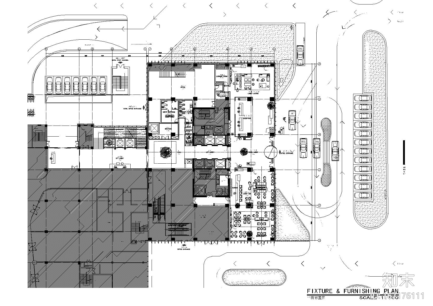 [广东]深圳逸林希尔顿酒店施工图_附效果图cad施工图下载【ID:167176111】