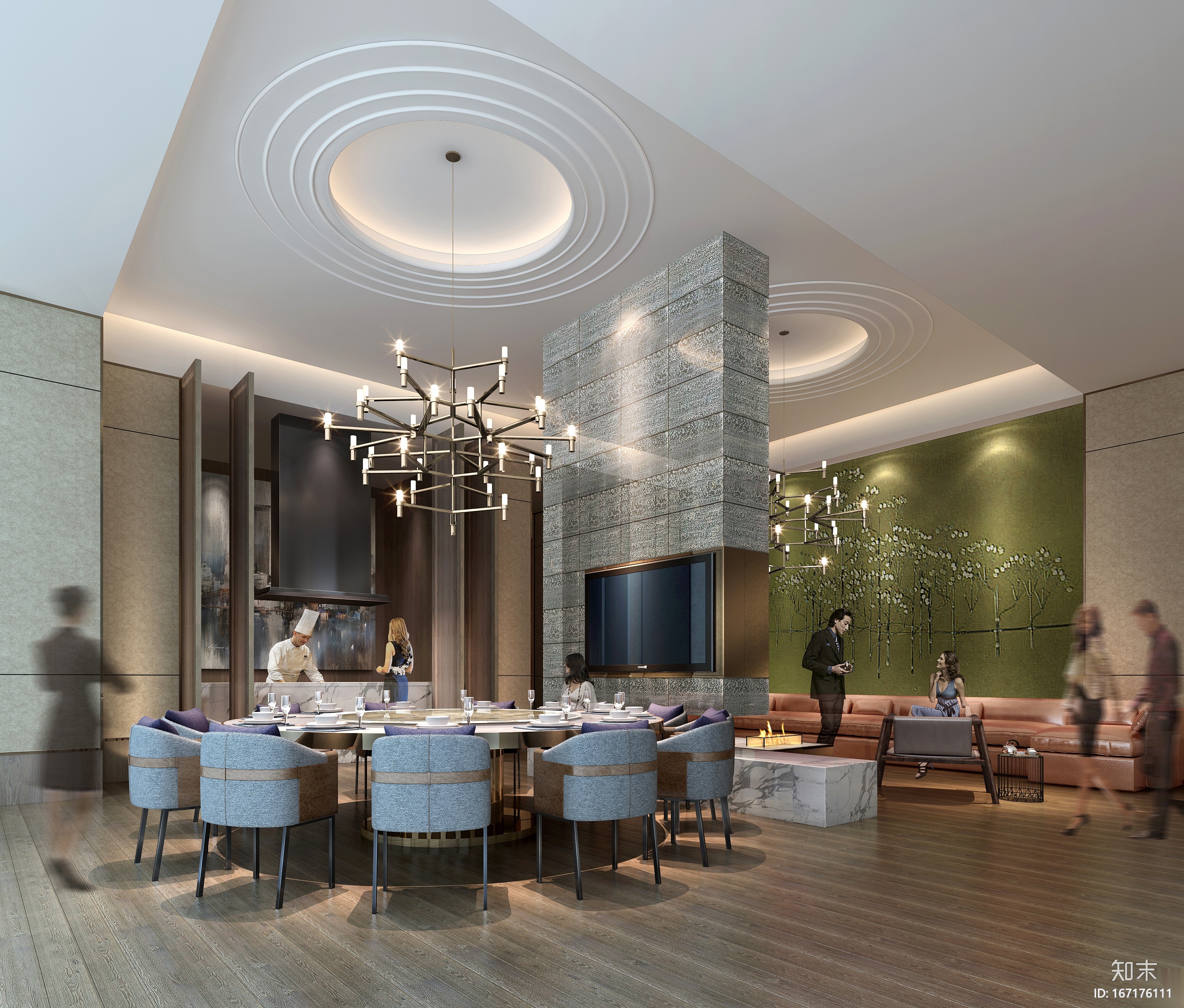 [广东]深圳逸林希尔顿酒店施工图_附效果图施工图下载【ID:167176111】