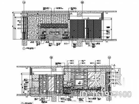 [西安]经典酒店双人大床房室内装修图施工图下载【ID:161977100】