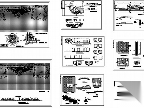 深圳某小广场景观设计施工图cad施工图下载【ID:161051186】