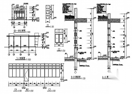 [宿迁市]某电视大学、广播专业学校新区大门建筑施工图cad施工图下载【ID:165145145】