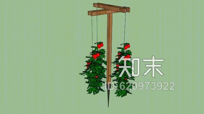 番茄串支撑SU模型下载【ID:620973922】