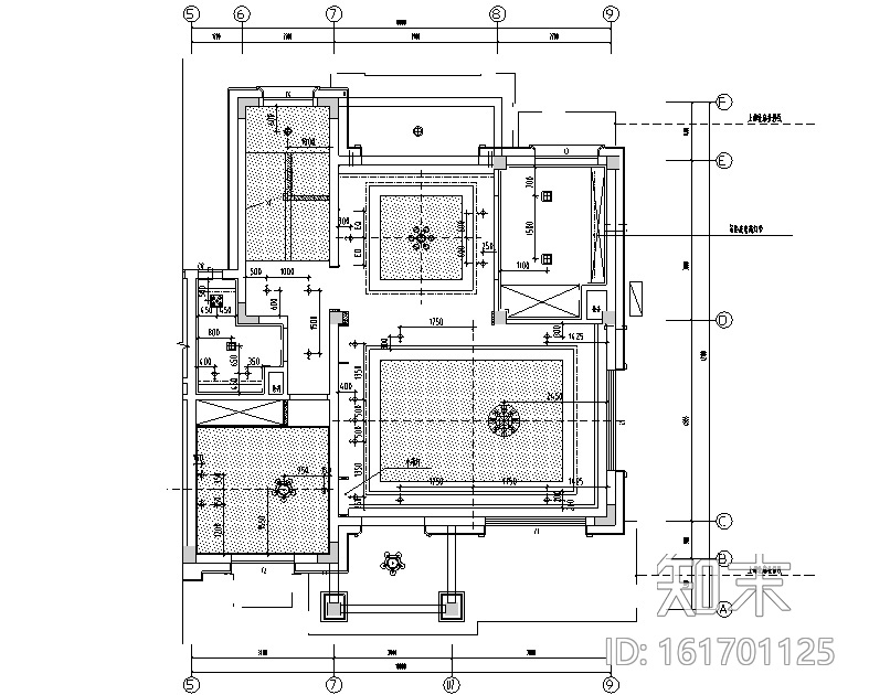 碧桂园现代中式别墅设计施工图（附效果图+物料表+软装设...cad施工图下载【ID:161701125】