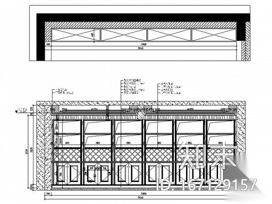 精品豪华中式风格两层别墅装修室内设计施工图（含效果）cad施工图下载【ID:167129157】