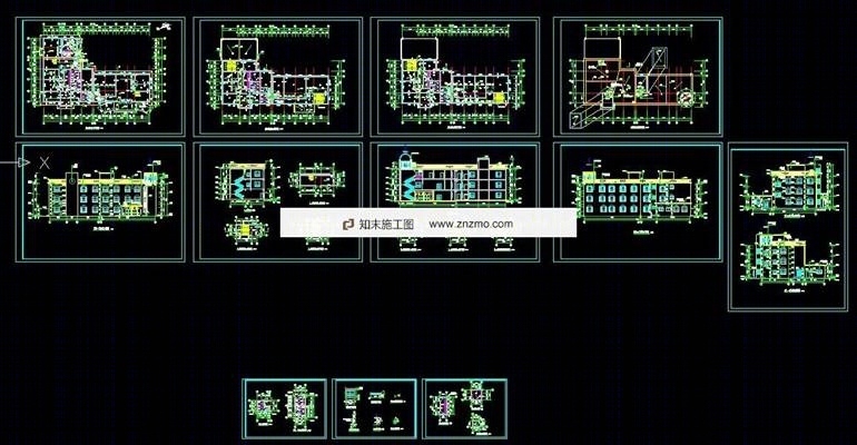 伊斯兰风格办公楼施工图cad施工图下载【ID:66923690】