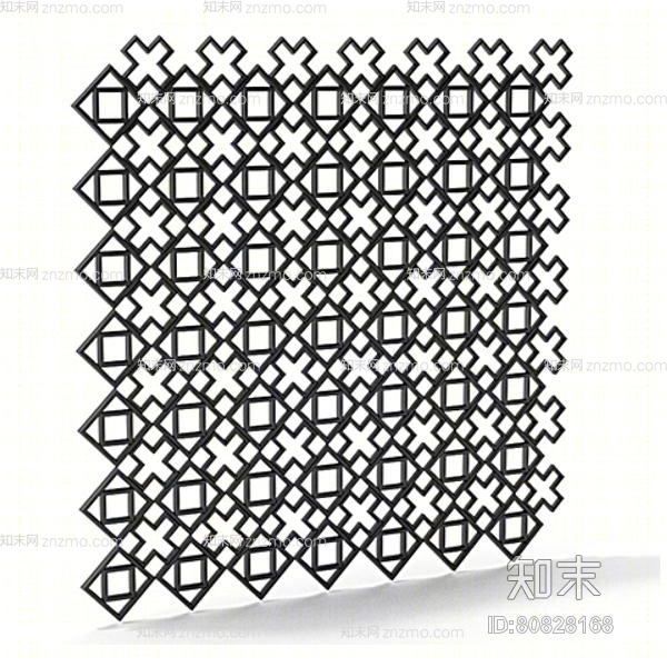 黑色木艺雕花3D模型下载【ID:80828168】