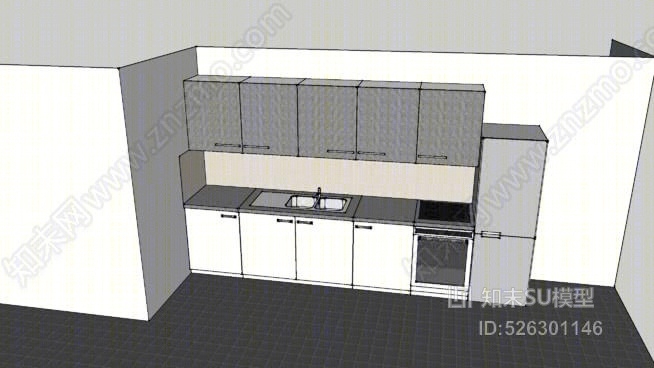 烹饪（厨房）SU模型下载【ID:526301146】