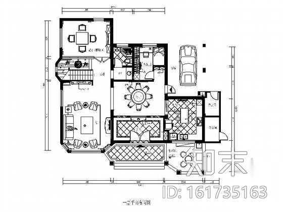 中欧混搭风格四层别墅样板房CAD装修图（含效果实景）cad施工图下载【ID:161735163】