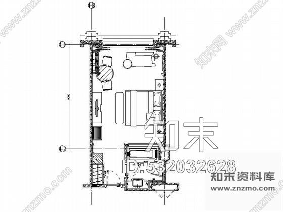 施工图河北某大酒店A2型客房装修图cad施工图下载【ID:532032628】