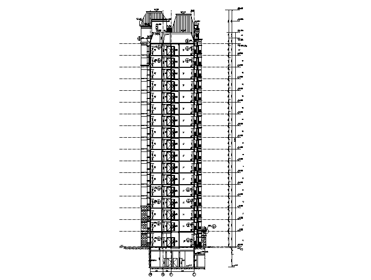 一线地产公司高层住宅楼设计建筑施工图施工图下载【ID:165731179】