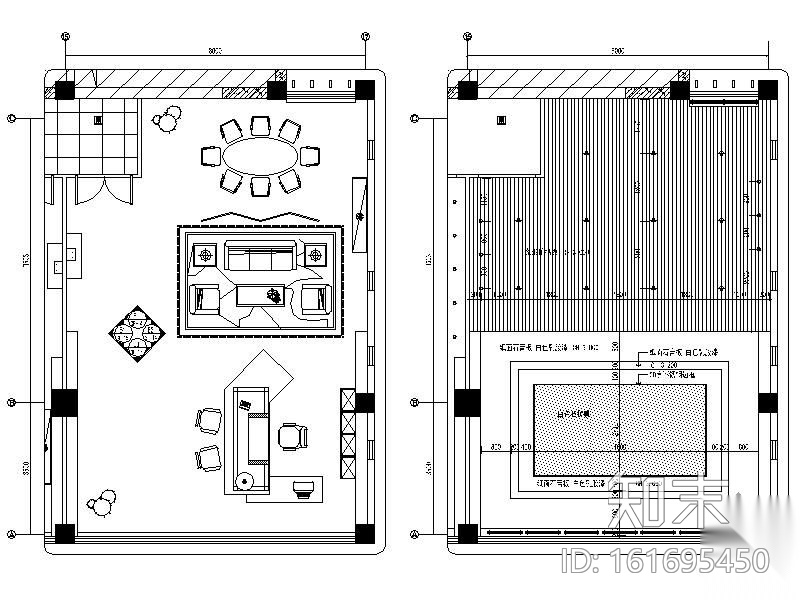 [苏州]中国邮政储蓄银行办公室内装饰图cad施工图下载【ID:161695450】