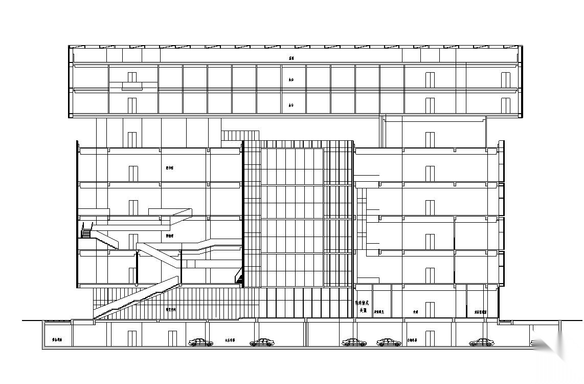 [广东]现代风格大厦建筑施工图设计文本（CAD）cad施工图下载【ID:165746142】