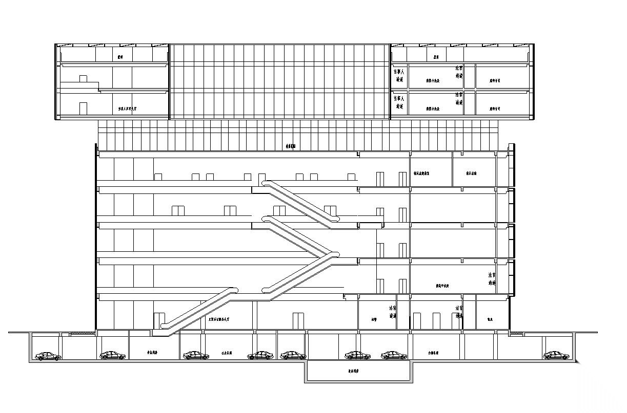 [广东]现代风格大厦建筑施工图设计文本（CAD）cad施工图下载【ID:165746142】