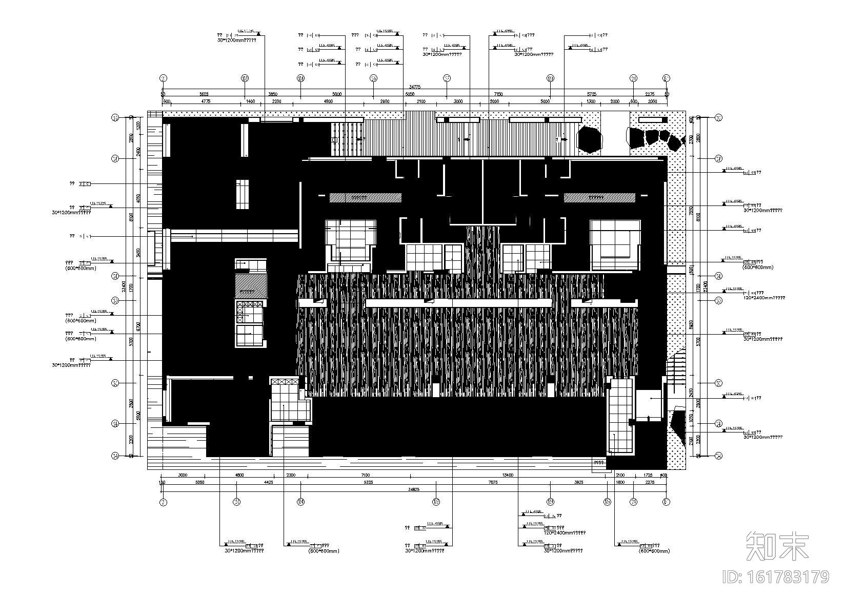 东仓建设-时代天荟会所摄影+CAD全套施工图cad施工图下载【ID:161783179】