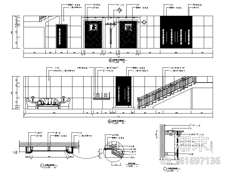 五星级宾馆装饰施工图cad施工图下载【ID:161697136】