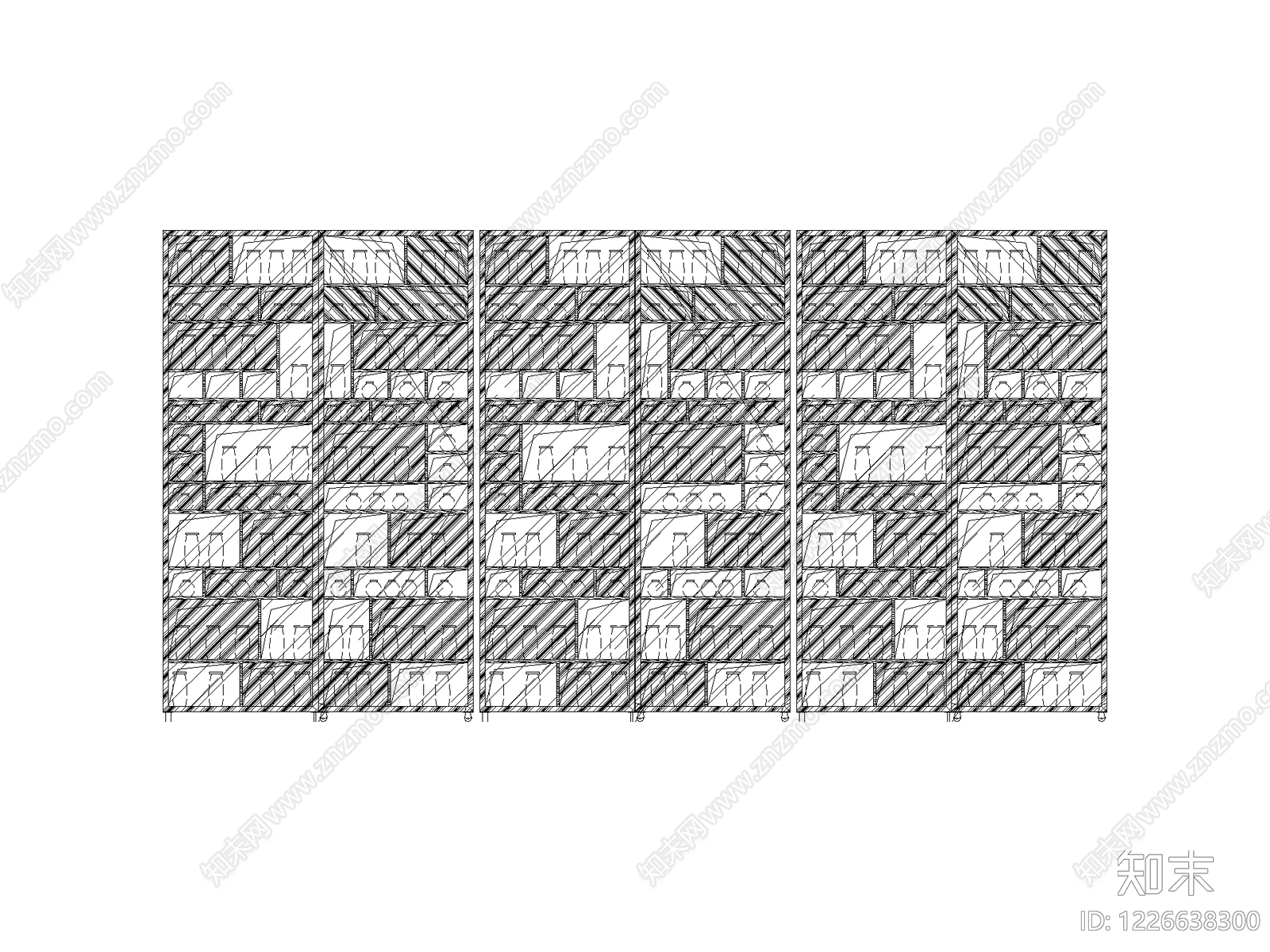 现代填充图案CAD图纸
