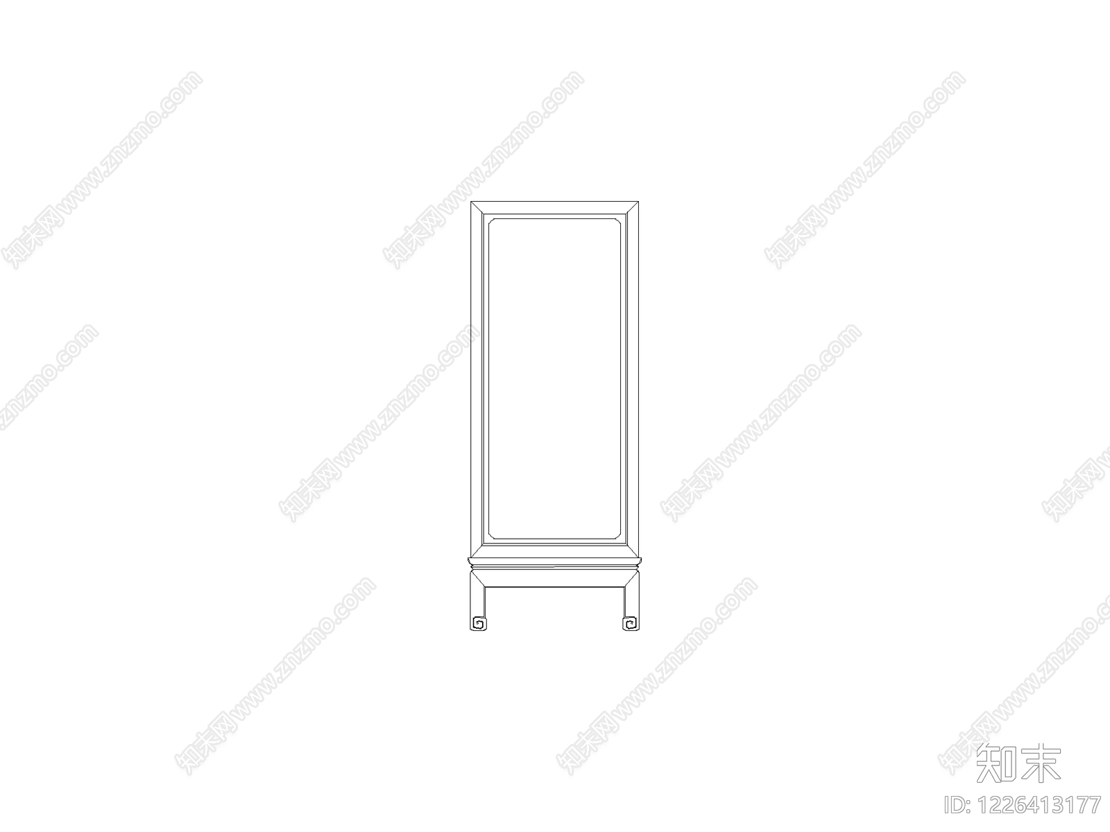 柜子平立面cad施工图下载【ID:1226413177】