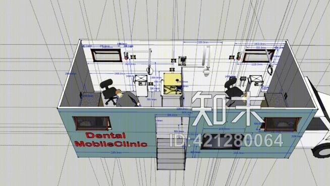 现代椅子SU模型草图