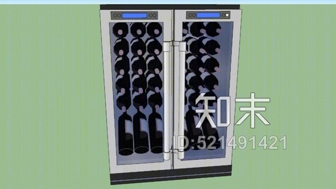 葡萄酒冷却器SU模型下载【ID:521491421】