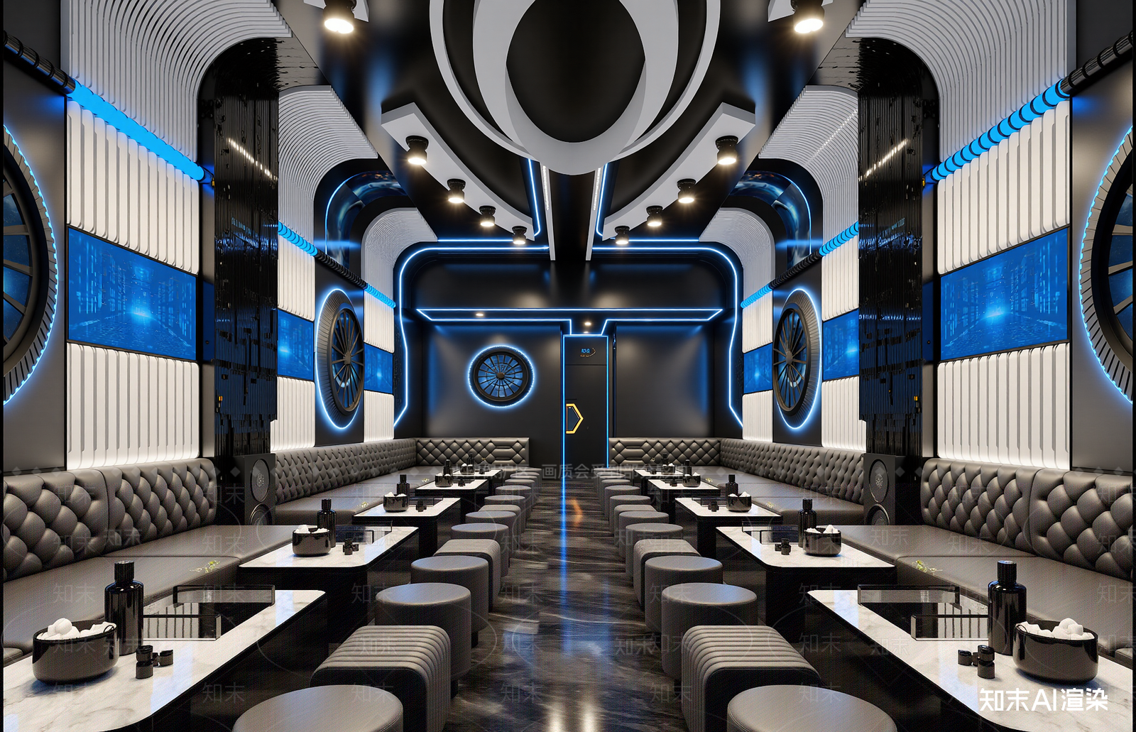 现代酒吧3D模型下载【ID:1214038514】