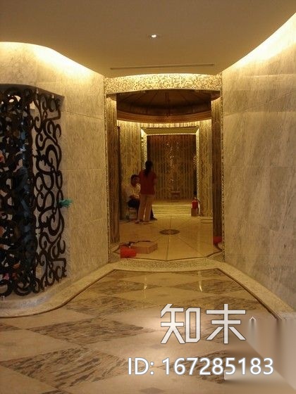 [北京]某欧陆风格别墅样板间平面图（含实景）cad施工图下载【ID:167285183】