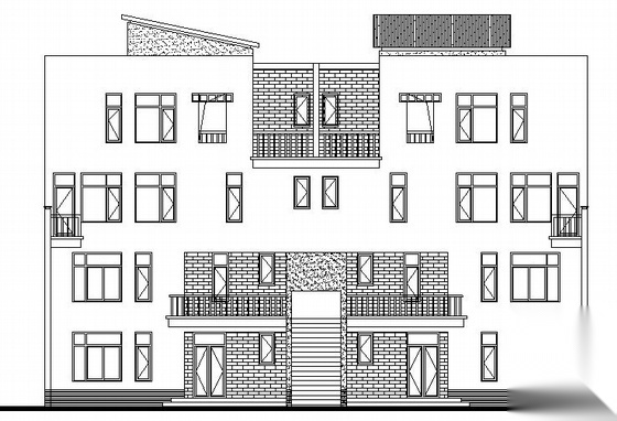 [崇明岛]某田园风光式小区住宅建筑结构施工图（8、9、1...cad施工图下载【ID:166073120】