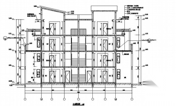 [崇明岛]某田园风光式小区住宅建筑结构施工图（8、9、1...cad施工图下载【ID:166073120】